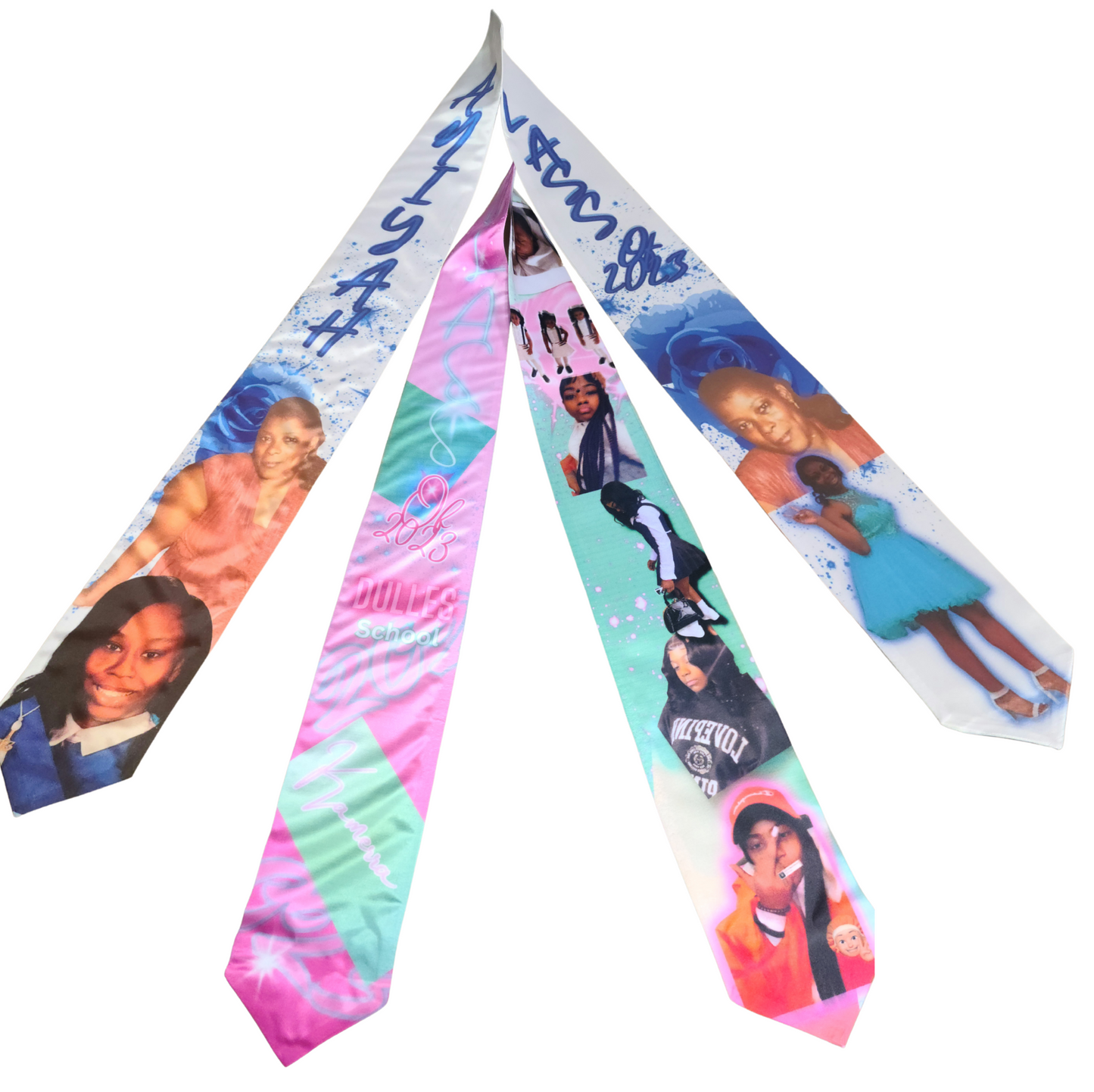 1. Customize 72in Graduation Stole