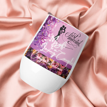 Just Married Gift Wine tumbler
