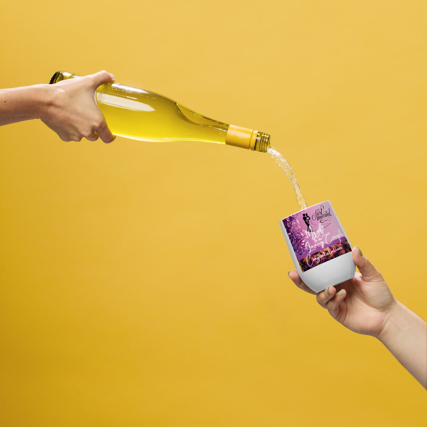 Just Married Gift Wine tumbler